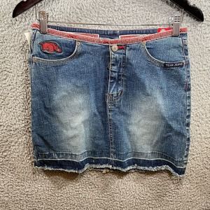 Arkansas Razorbacks Jean Miniskirt Size 3/4 NWT